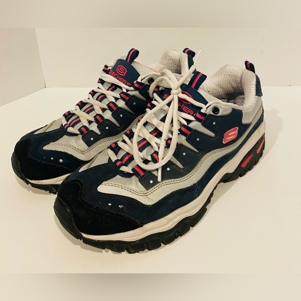 Skechers Shoes Women's 9.5 Energy Wave Linxe Navy/Hot Pink 13400W Athletic